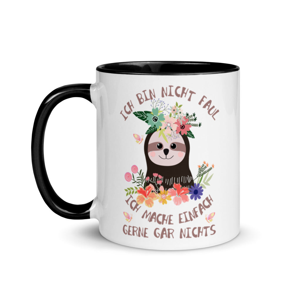 Bunte Tasse - Ich bin nicht faul