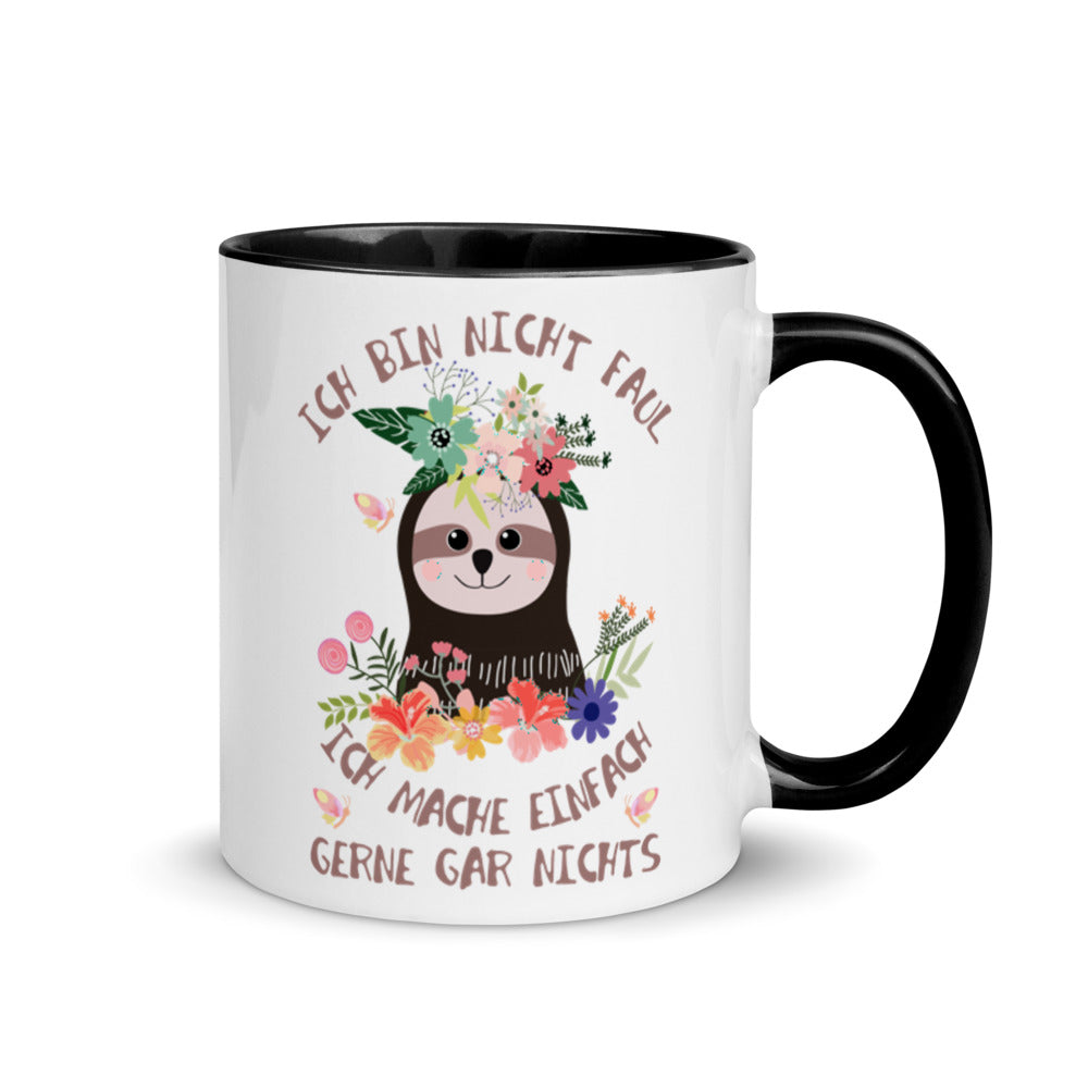 Bunte Tasse - Ich bin nicht faul